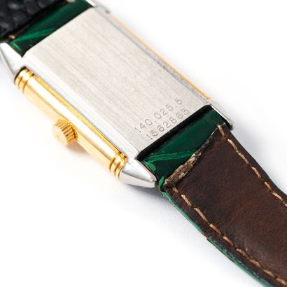null 
Jaeger-LeCoultre




Reverso wristwatch in 18K yellow gold and steel on a green...