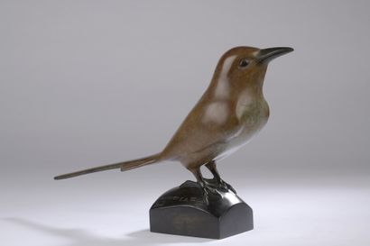  François Galoyer (1944) 
Southern Bee-eater 
Bronze proof with a reddish brown patina...