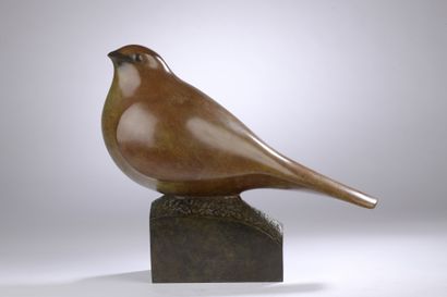 null François Galoyer (1944) 

Nightjar

Bronze proof with a reddish brown patina...