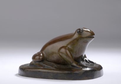 null François Galoyer (1944) 

Toad

Proof in bronze with green-brown patina 

Cast...