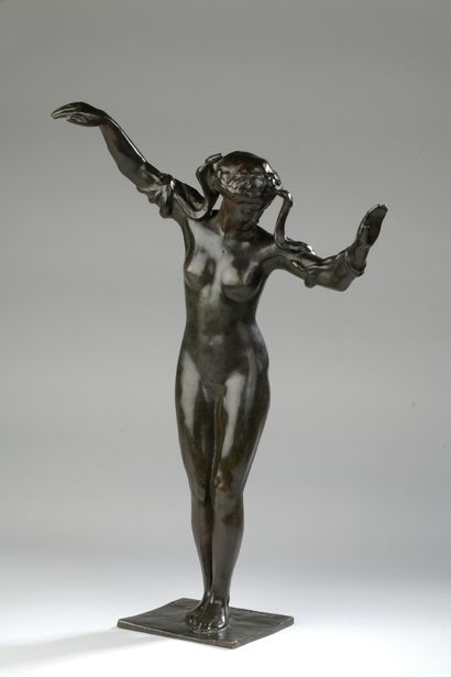 null Paul Landowski (1875-1961)

Dancer with snakes

Bronze with brown patina shaded...