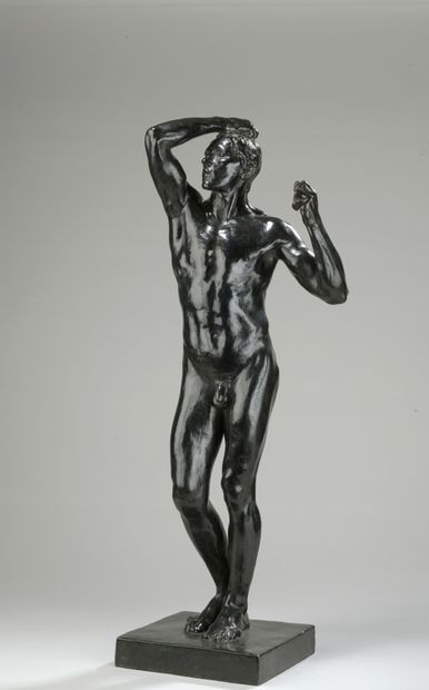  Auguste Rodin (1840-1917) 
L’Âge d’Airain, petit modèle dit aussi deuxième réduction...