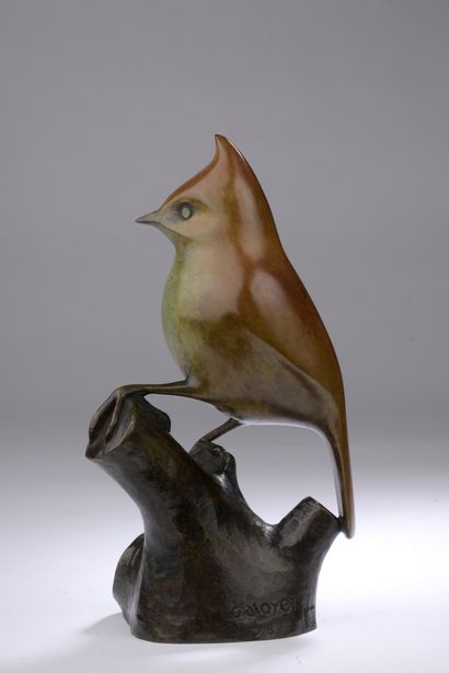 null François Galoyer (1944)

Crested tit on a branch

Bronze proof Lost wax casting...