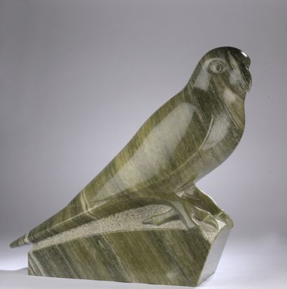null François Galoyer (1944) 

Grand perroquet

Sculpture en marbre vert Viana du...