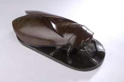null François Galoyer (1944)

The cicada

Proof in bronze with reddish brown patina

Cast...