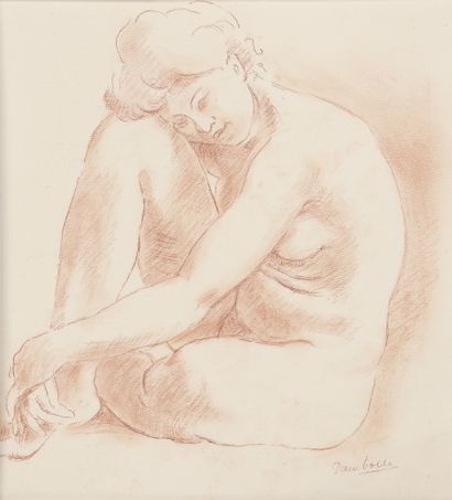 null Marcel Damboise (1903-1992)

Femme nue assise au sol, tête sur un genou, jambes...