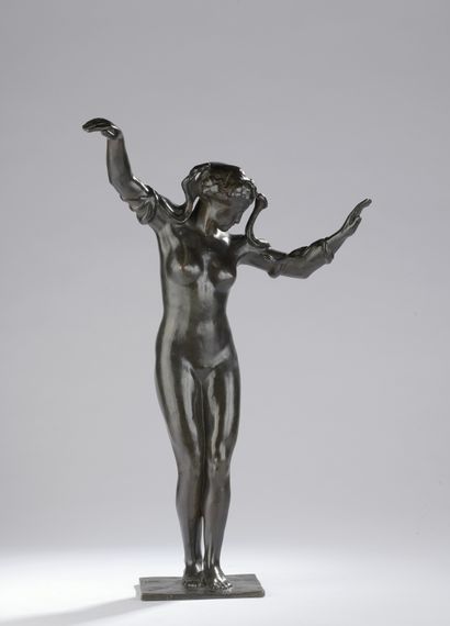 null Paul Landowski (1875-1961)

Dancer with snakes

Bronze with brown patina shaded...