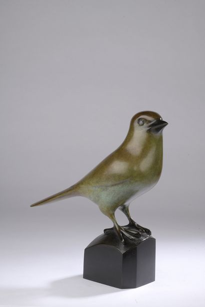 null François Galoyer (1944)

American Blue Jay

Bronze proof with green-brown shaded...