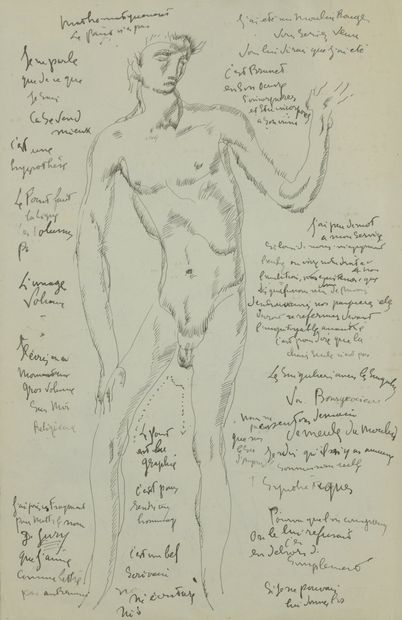  Marcel Lenoir (1872-1931) 
Male nude, circa...