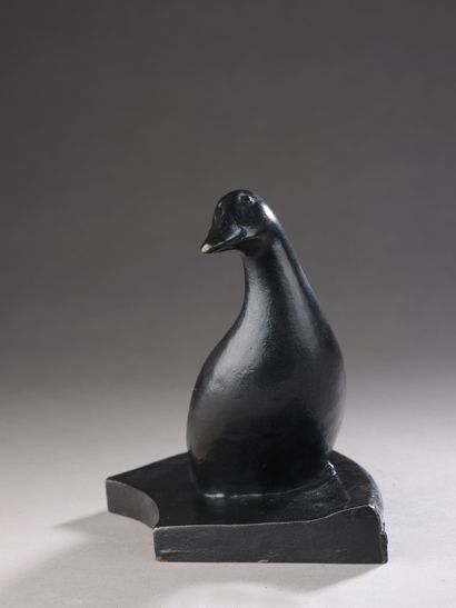 null François Pompon (1855-1933) 

Duck on the Water, 1911-1922

Bronze print made...