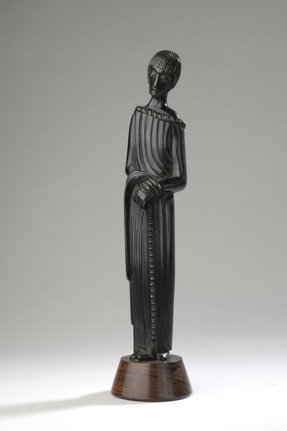  Jean Lambert-Rucki (1888-1967) 
Saint Simon the Apostle 
Proof in bronze Wooden...