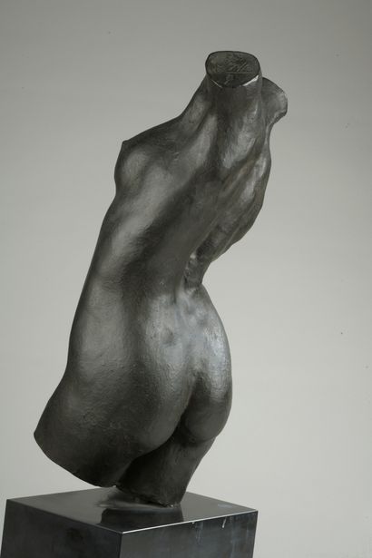  Victor Ségoffin (1867-1925) 
Torso of the Sacred Dance 
Bronze with black patina...