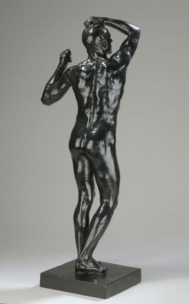  Auguste Rodin (1840-1917) 
L’Âge d’Airain, petit modèle dit aussi deuxième réduction...