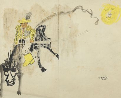 null Eduardo ARROYO (1937-2018)

Picador, 1959

Watercolor and pencil on paper signed...