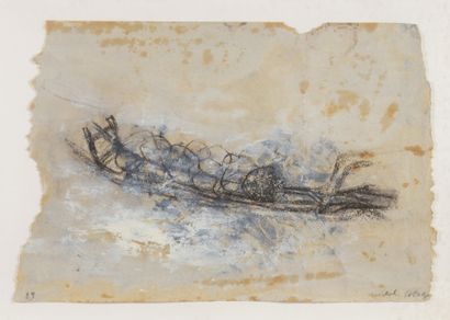 null Michel POTAGE (born in 1949)

Untitled, 1989

(Series of boats)

Mixed media...