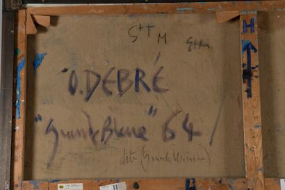 null Olivier DEBRÉ (1920-1999)

Grande Bleue, 1964

Huile sur toile signée, titrée...