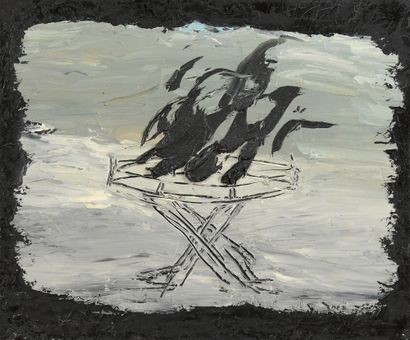 null Michel POTAGE (born in 1949)

Untitled, 1991

Oil on canvas monogrammed and...