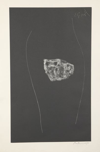 null Robert MOTHERWELL (1915 - 1991)

Soot - Black Stone, plate 5, 1975

Lithograph...