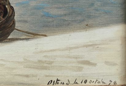null Henriette GUDIN (1825-1876)

Péniche et voiliers dans le port d’Ostende

Huile...