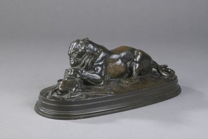 null Antoine Louis BARYE (1796-1875)

Tigre dévorant une antilope

Epreuve en bronze...