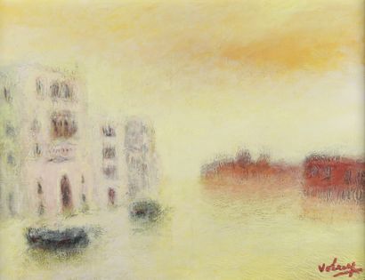 Jean VOLANG (1921- 2005) 
Venise au crépuscule...