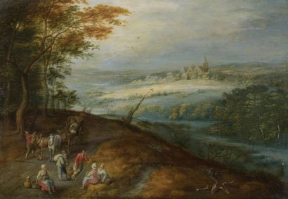 Jan BRUEGHEL le JEUNE (Anvers 1601-1678)

Paysage...