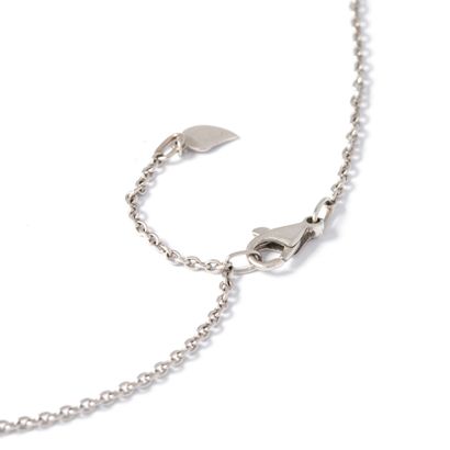 null PIAGET- 18K white gold 750‰ necklace, adorned with a three-lobed flower motif...
