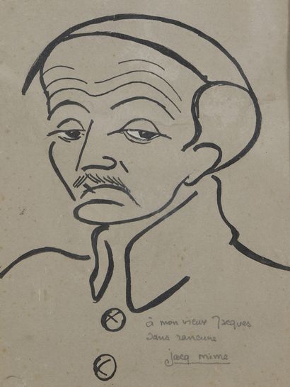 null 
Jacq MIME (pseudonyme de Jacques THEVENET, XXe siècle)

Ensemble de deux caricatures. 

Plume,...