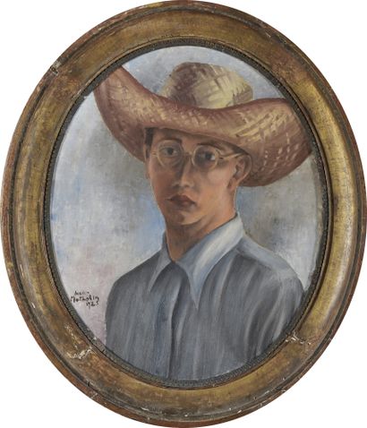 null Lucien MATHELIN (1905-1981)

Autoportrait au chapeau de paille, 1925

Huile...