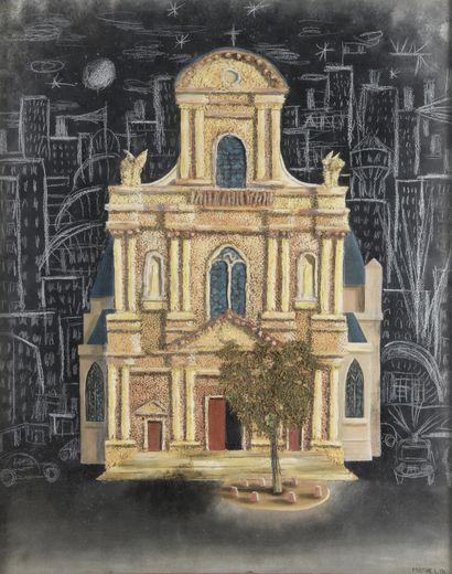 null Lucien MATHELIN (1905-1981)

L'église Saint-Gervais, 1976

Technique mixte (craie,...