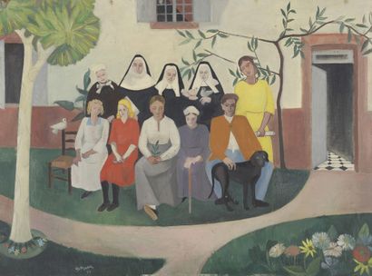 null Yvonne SERRE-MAYER (1911-2003)

Portrait de famille sur le péron, 1939

Huile...