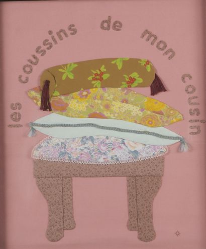 null Ecole du XXe siècle 

Les coussins de mon cousin

Collages de tissus.

54 x...