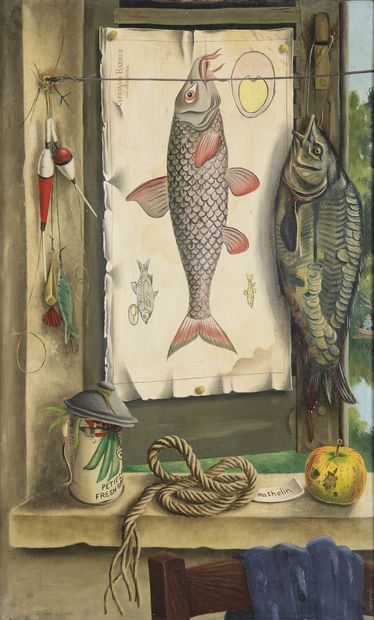 null Lucien MATHELIN (1905-1981)

La pêche, 1976

Huile sur toile. 

Signée en bas...