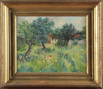 null Lucien MATHELIN (1905-1981)

Paysage de campagne, 1943

Huile sur carton. 

Signée...