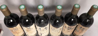 null 6 bottles Château HAUT PIQUAT - Lussac Saint Emilion 1983 

Damaged labels....
