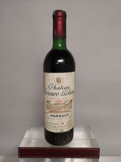 null 1 bouteille Château PRIEURE LICHINE - 4e Gcc Margaux 1970 

Etiquette légèrement...
