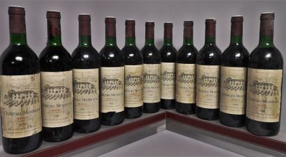 null 11 bouteilles Château MONTOYA - Cru Bourgeois Médoc 1990 

Etiquettes légèrement...