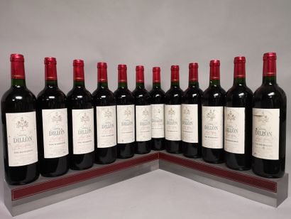 null 12 bouteilles Château DILLON - Haut Médoc 2004 

Étiquettes légèrement tach...