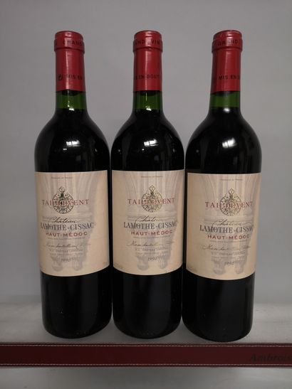 null 3 bouteilles Château LAMOTHE CISSAC - Haut Médoc 1996