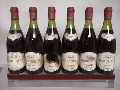 6 bottles MERCUREY- QUINSON Fils 1973 

Stained...