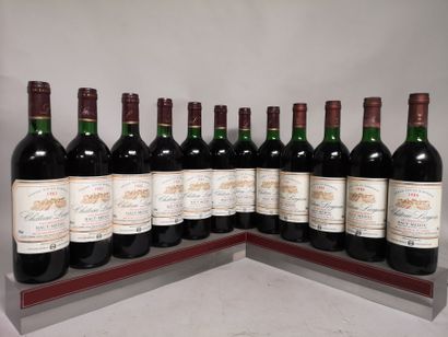 null 12 bouteilles Château LIEUJEAN - Haut Médoc Caisse prestige - 4 de 1983, 4 de...