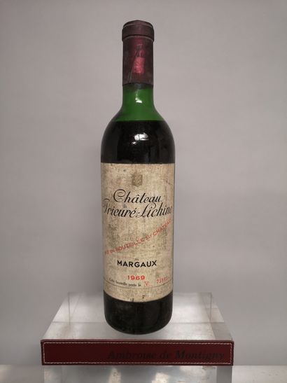 null 1 bottle Château PRIEURE LICHINE - 4th Gcc Margaux 1969 

Label slightly stained....