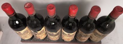 null 6 bouteilles Château FERRANDE - Cru Classé de Graves 1969 

Étiquettes tachées...