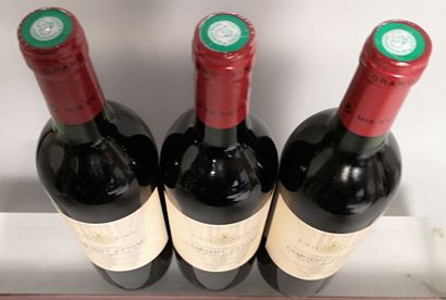 null 3 bottles Château LAMOTHE CISSAC - Haut Médoc 1996