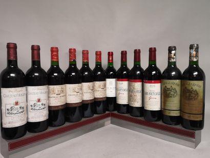 null 12 bouteilles BORDEAUX DIVERS A VENDRE EN L'ETAT Millesimes 1998, 2000 et 2...