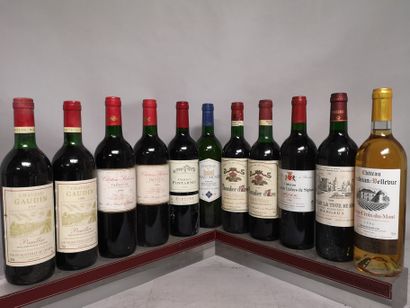 null 11 bouteilles BORDEAUX DIVERS MILLESIMES ALLANT de 1986 à 2003 :

2 Château...