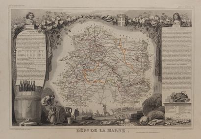 null Atlas National Illustré des 86 Départements et des Possessions de la France,...