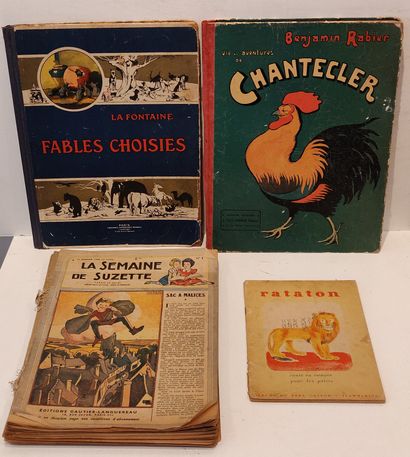 null Lot d’ouvrages pour enfants :

- Benjamin Rabier - Chantecler – Edition Taillandier...