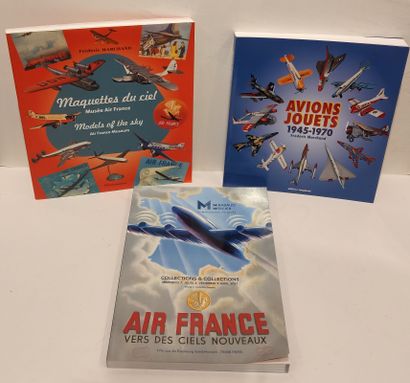 null Lot including : 

- Frédéric Marchand - Les Avions Jouets 1945-1970 - Editions...