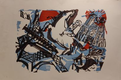 null Bernard LORJOU (1908-1986)

Le cavalier 

Lithographie. 

Signée au crayon en...